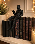 Reading Boy Shelf Sitter