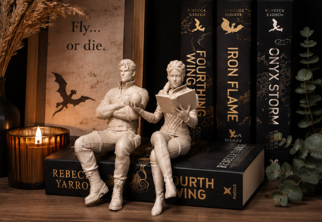 Violet & Xaden Shelf Sitters – Fourth Wing 3D Printed Figures