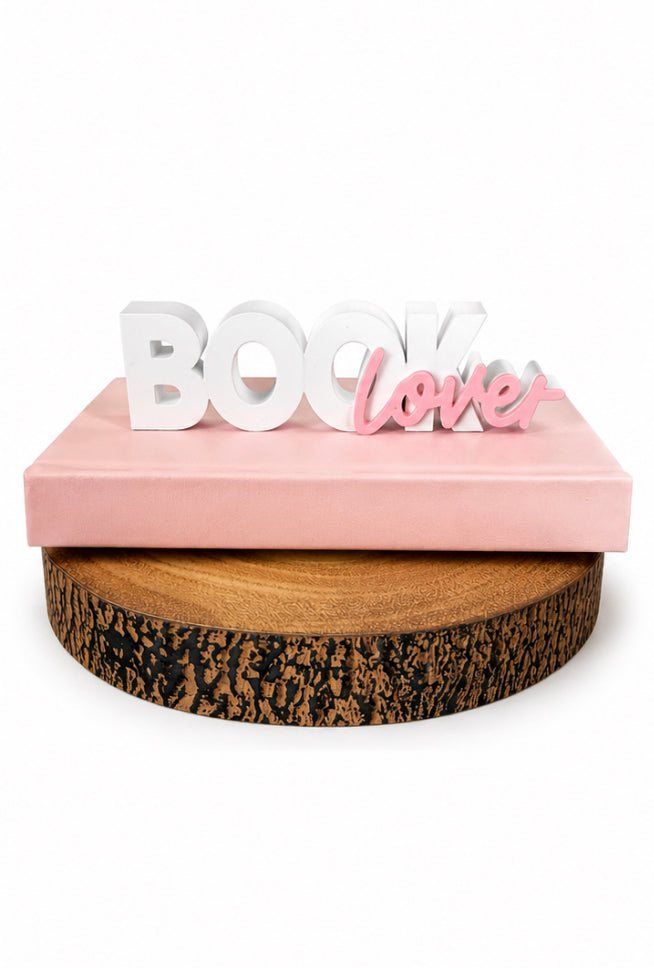 Book Lover Shelf Sign – 3D Printed Bookshelf Decor