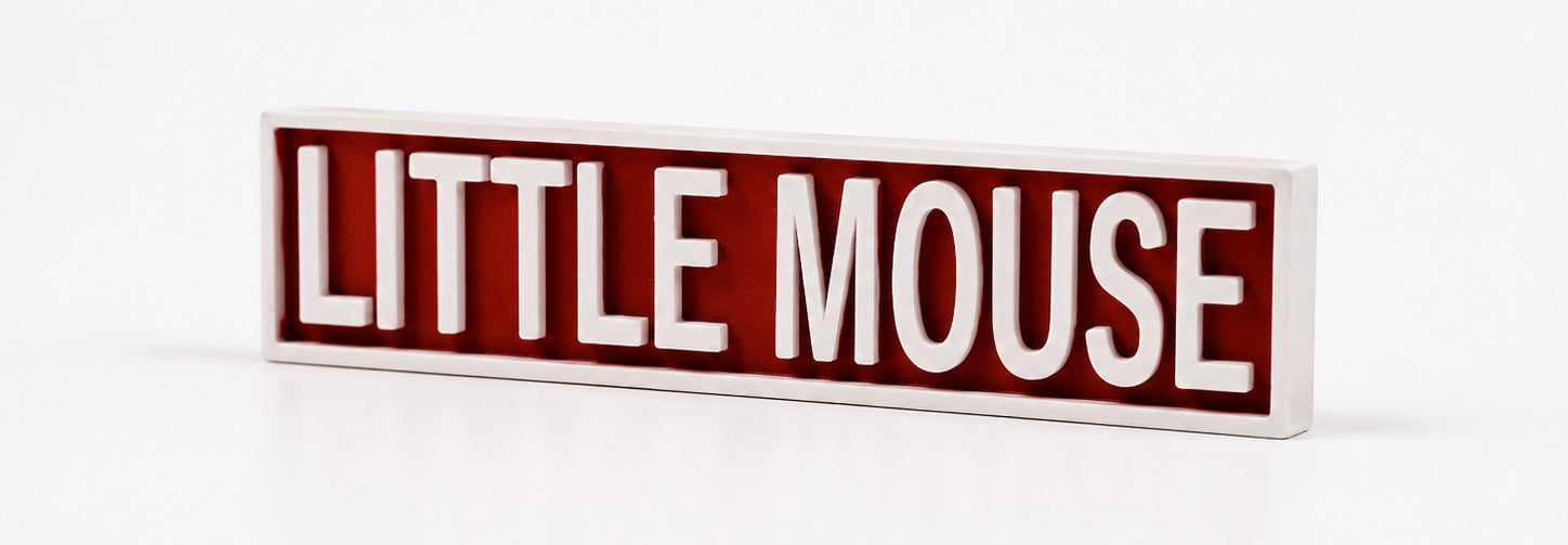 Little Mouse Shelf Sign – Haunting Adeline Bookshelf Decor